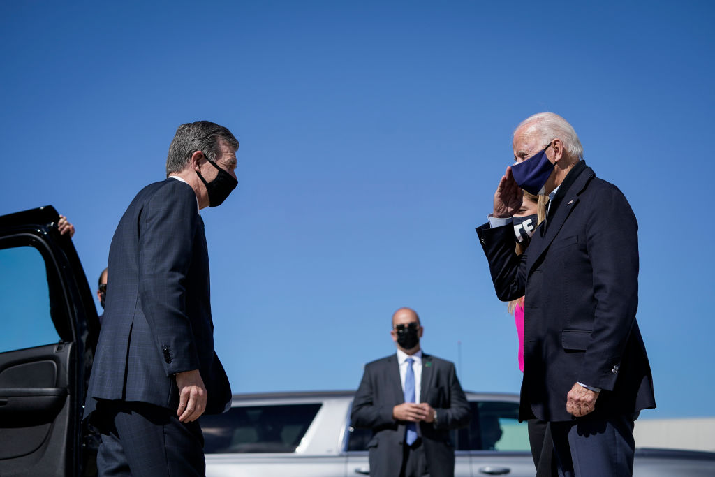 Democratic Presidential Nominee Joe Biden Campaigns In Durham, NC