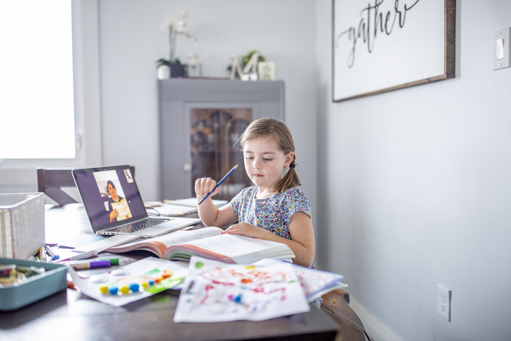 Online learning with my school teacher