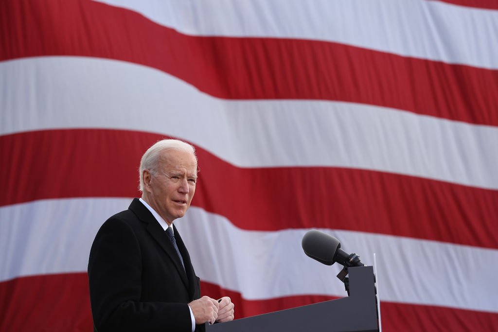 President-Elect Joe Biden Speaks At The Major Joseph R. "Beau" Biden III National Guard Reserve Center In Wilmington, Delaware