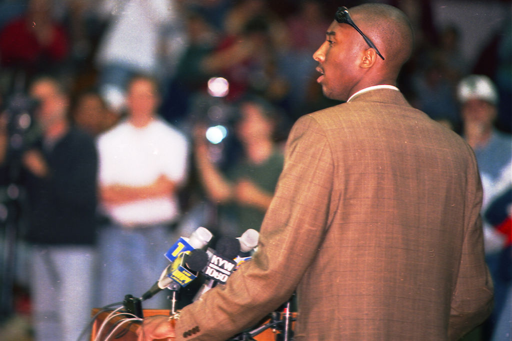 Kobe Bryant Announces He Will Enter NBA Draft After High School