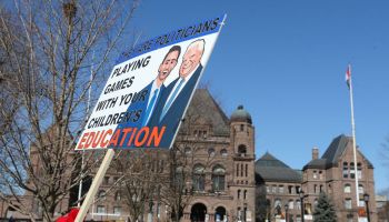 Secondary teachers represented by the Ontario English Catholic Teachers Association and Toronto members of the Ontario Secondary School Teachers Federation plan to congregate at the legislature on Thursday, as the Catholic teachers hold a provincewide stri