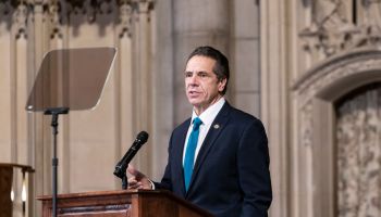 Governor Andrew Cuomo delivers remarks at Riverside Church...
