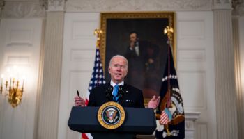 President Biden Delivers Remarks On Continuing COVID-19 Pandemic