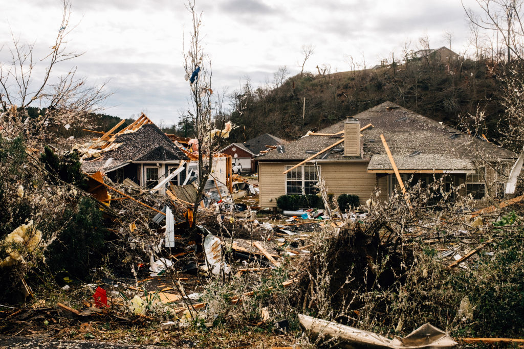 Tornado Rips Through Fultondale, Alabama Damaging Structures