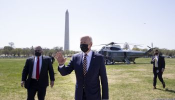 President Biden Arrives To White House After Camp David Travel