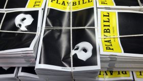 A stack of Playbill magazines ready for delivery