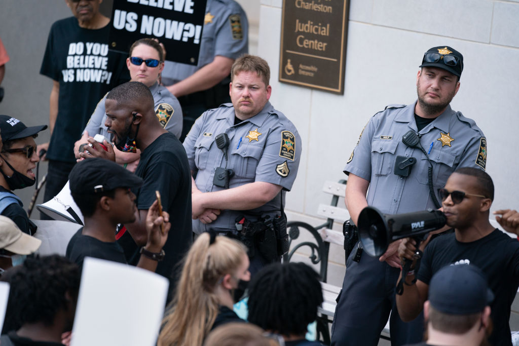 Protest Held Against Sheriff's Office In Charleston In Death Of Mentally Ill Man