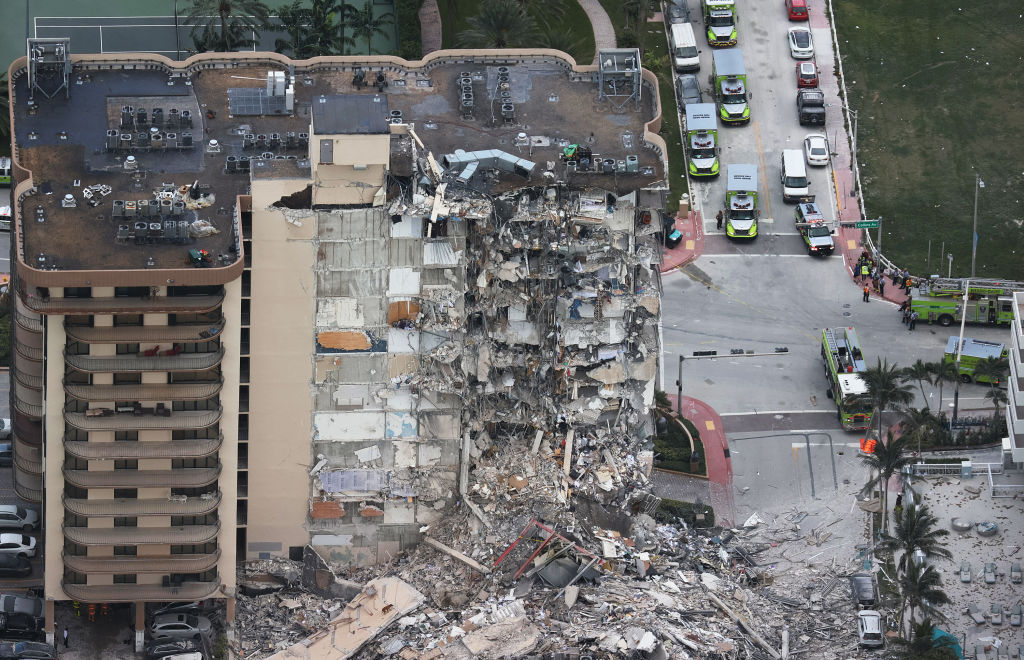 Residential Building In Miami Partially Collapsed