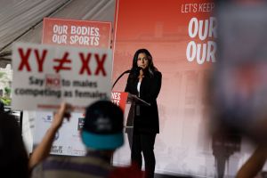 Female Athletes And Allies Rally In Washington DC On 50th Anniversary Of Title IX