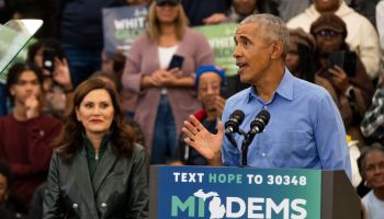 Former President Obama Campaigns With Michigan Democrats Ahead Of Midterms