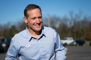 North Carolina Republican Senatorial Candidate Ted Budd Casts His Vote On Election Day