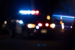 Abstract Police Lights Lens Flare