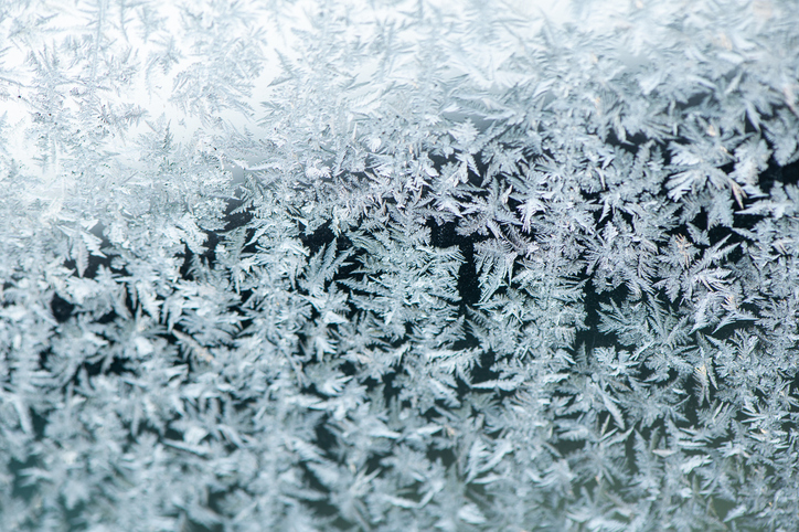 Frosty ice crystal backround