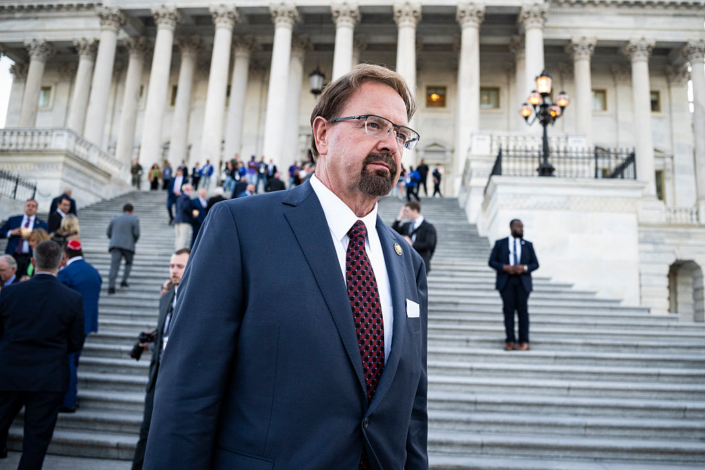 Speaker Johnson Leads Candlelight Vigil On Capitol Steps During National Police Week